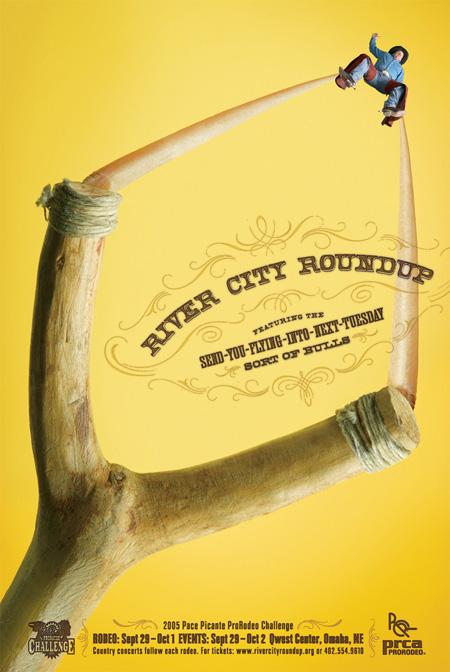 River City Roundup Rodeo 平面广告设计