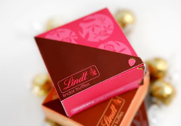 瑞士lindt巧克力奶糖包装