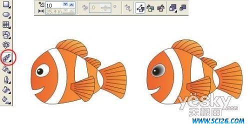Coreldraw 绘制海底总动员小丑鱼Nemo