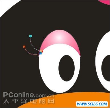 Coreldraw教程：绘制可爱的情侣QQ企鹅