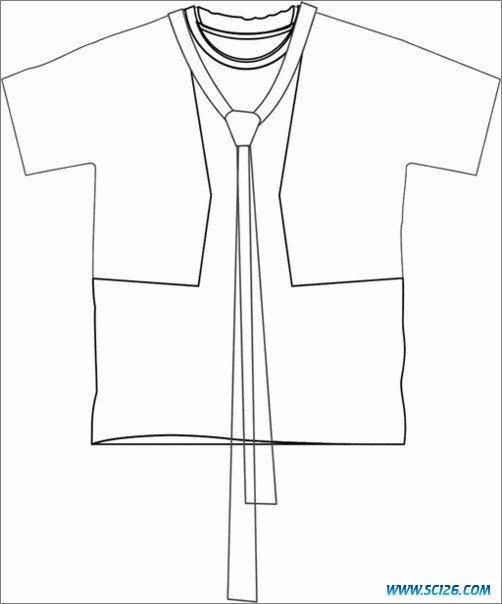 CorelDraw 绘制男士夏装款式图