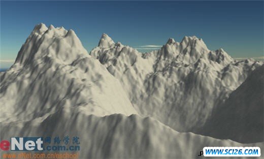 3DS MAX9.0教程：巍峨连绵的雪山