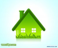 ps打造漂亮的绿色房子图标