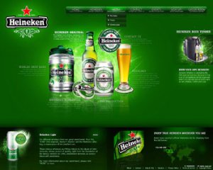 喜力(Heineken)啤酒网站界面设计欣赏