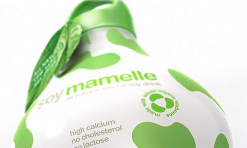 Soy Mamelle经典牛奶创意包装设计欣赏  