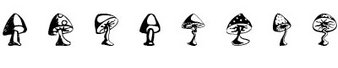 蘑菇字体(Nature shrooms)