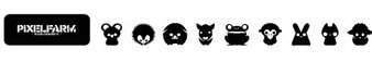 黑色动物字体(Pixelfarms Pets)