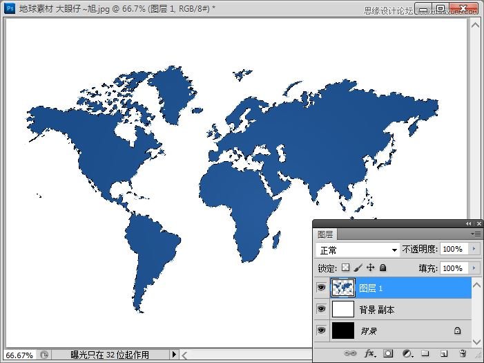 Photoshop CS5制作转动的3D地球动画,PS教程,思缘教程网