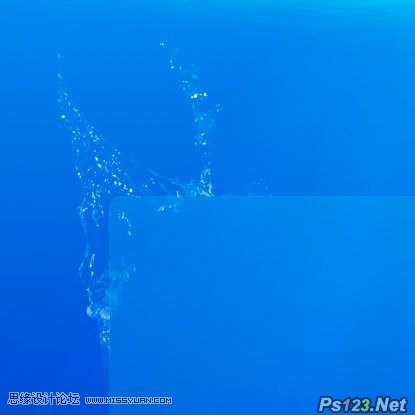 ps设计悬浮在水中的网页模板
