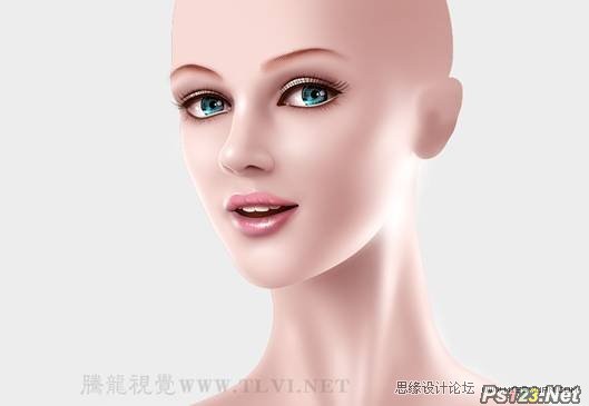 psCG人物精绘技法：人物鼻子,嘴唇和眉毛的制作