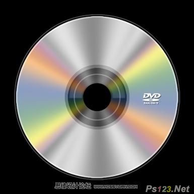 ps鼠绘一个逼真的DVD光盘教程