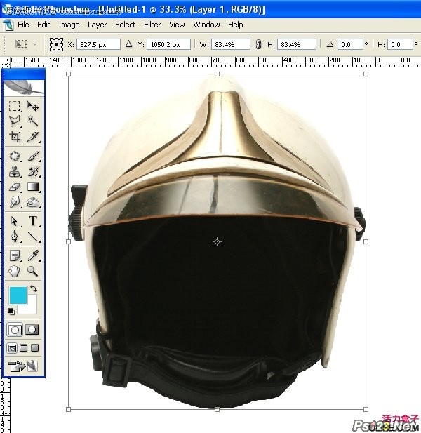 ps设计一幅戴着宇航盔的未来怀旧插画