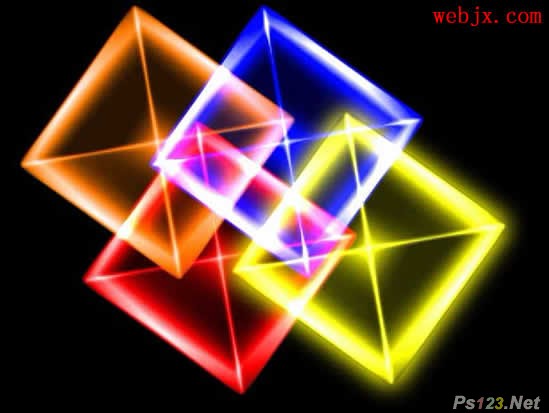 PS滤镜制作漂亮水晶立方体 飞特网 PS滤镜教程