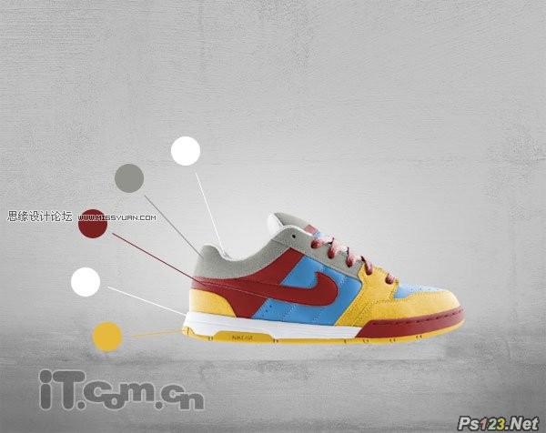 ps设计创意十足的耐克球鞋广告