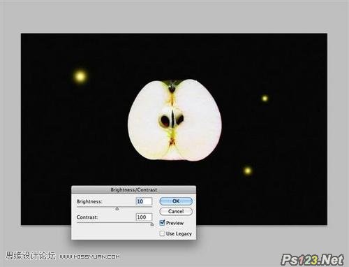 ps结合Blender教你制作个性的眩光苹果海报
