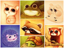一组可爱小动物原画欣赏