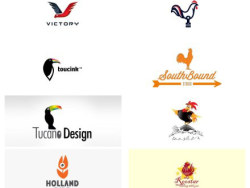 · 60款以“Chicken”“Bird”为元素的logo设计。