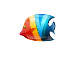 以“鱼”为元素的logo设计