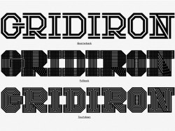 Gridiron typeface 字体设计