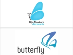 与蝴蝶有关的logo设计