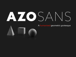世界著名字体系列（一）AZO SANS