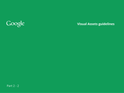 Google Visual Assets Guidelines - Part 2