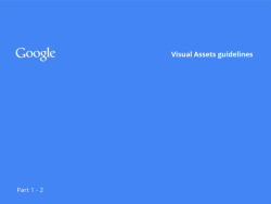 Google Visual Assets Guidelines - Part 1