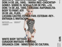 墨西哥White body tattoo纹身展览极简宣传海报