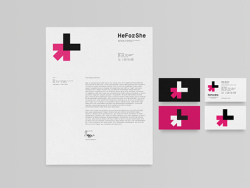 创意个性的扁平卡通色彩系简洁大气企业VI视觉设计作品《HeForShe》