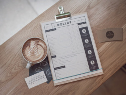 Dollop 咖啡和茶视觉形象设计