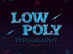 分享丨Low poly typography 创意字体设计