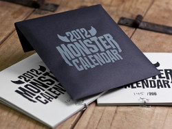怪物来袭：2012年日历设计