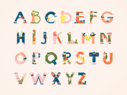 国外的一套A~Z精美创意英文字母