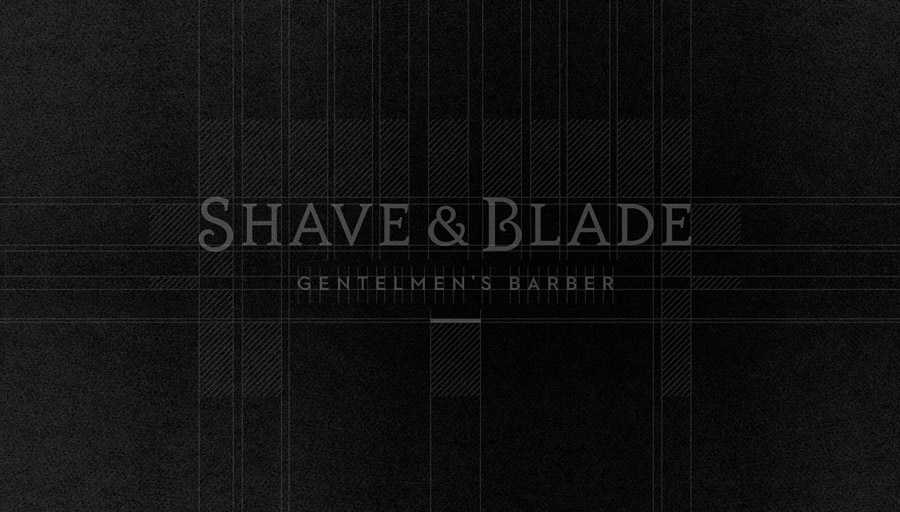 Shave & Blade理发店品牌视觉设计