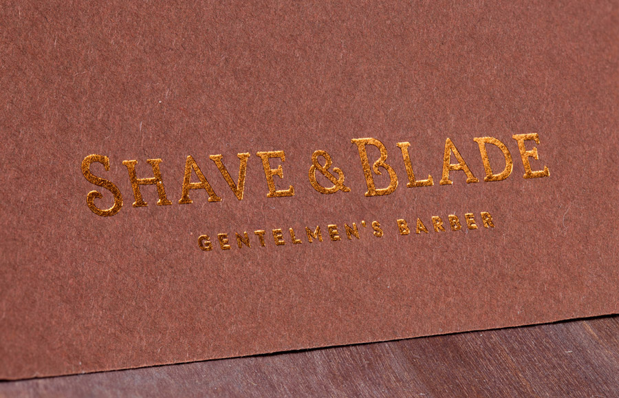 Shave & Blade理发店品牌视觉设计