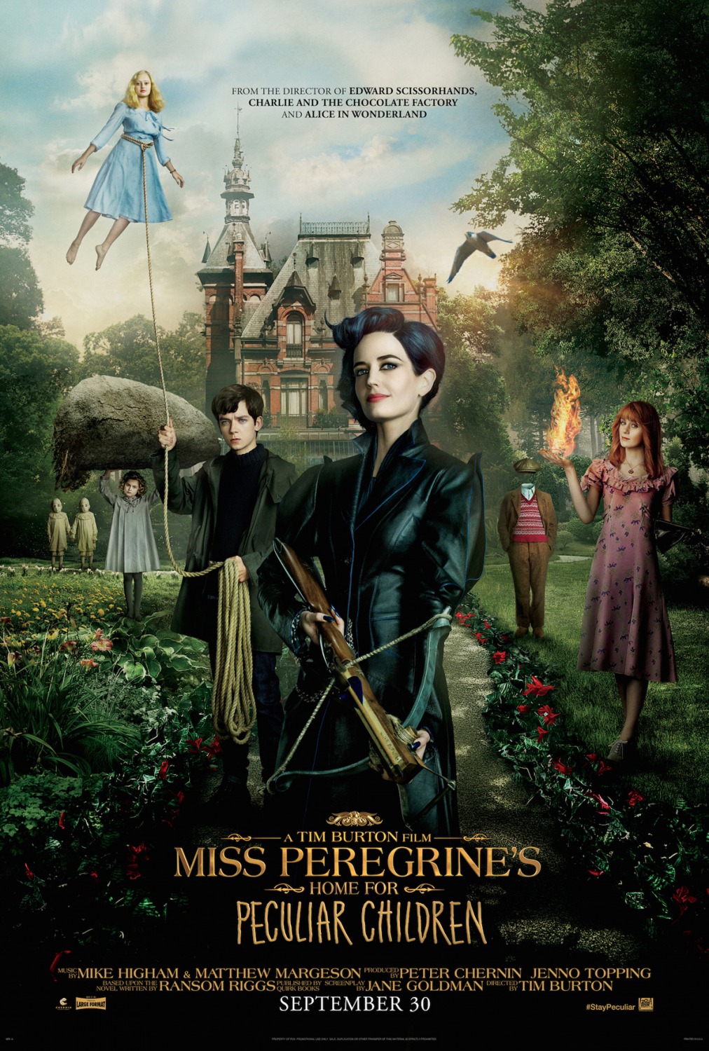 电影海报欣赏:佩小姐的奇幻城堡(Miss Peregrine's Home for Peculiar Children)