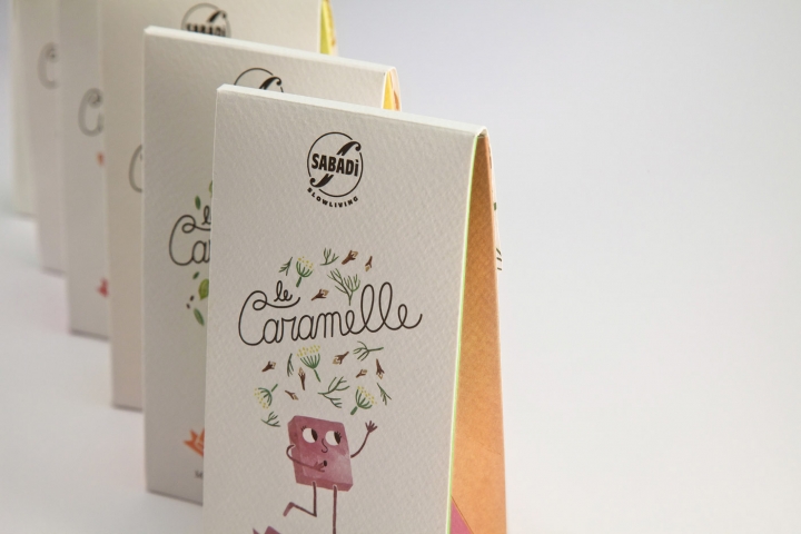 Sabadì — Le Caramelle插画风格糖果包装设计