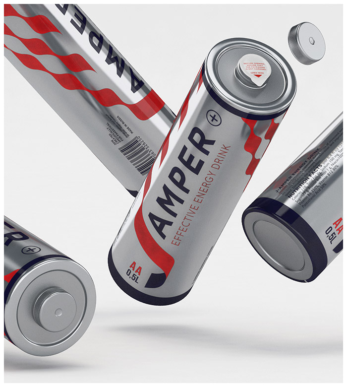 J-Amper能量饮料概念包装设计