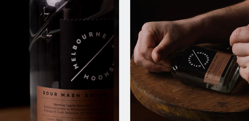 Melbourne Moonshine酒品牌和包装设计