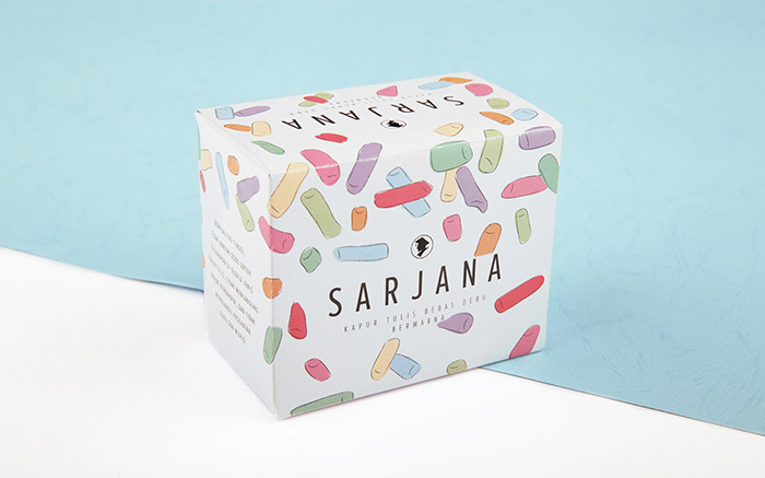 Sarjana彩色粉笔包装设计