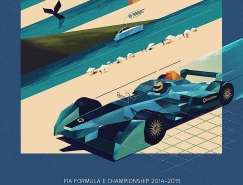 Formula E电动方程式赛事海报设计